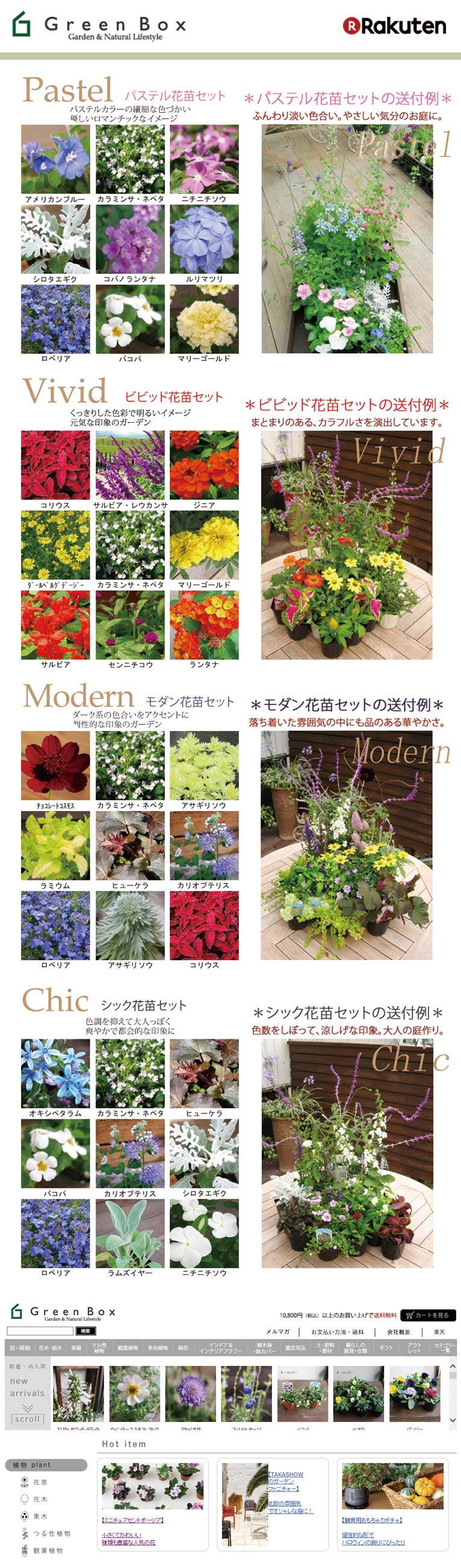 【送料無料】ガーデンデザイナーが作る選べるテーマカラー花苗福袋20個入　楽天ショップ『Green Box』　土井庭苑