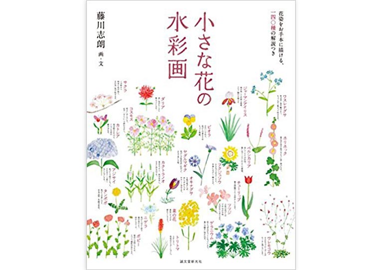 藤川志朗著書『小さな花の水彩画: 花姿をお手本に描ける、一四〇種の解説つき』