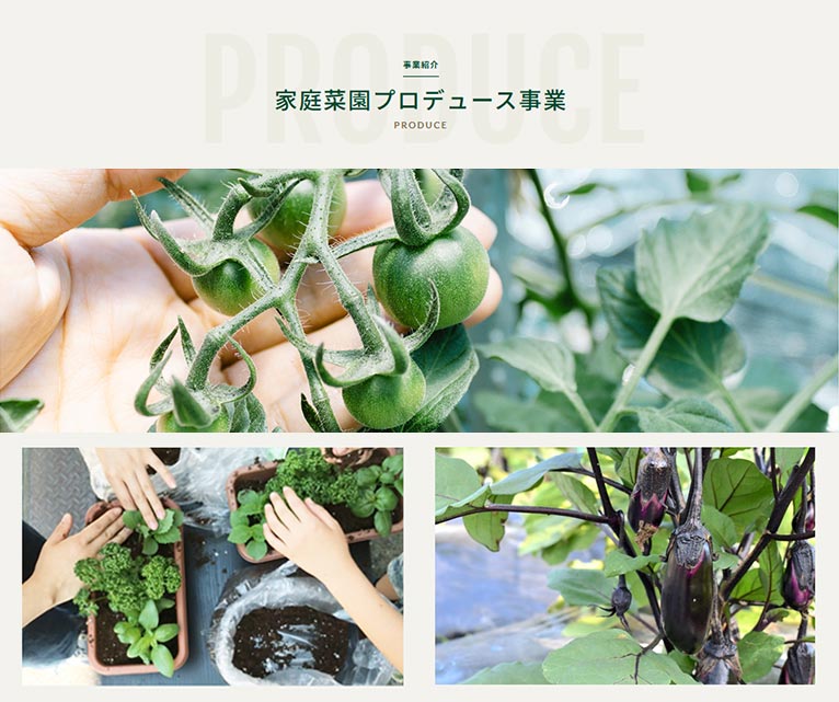 有限会社 文化農場　紹介ページ　家庭菜園プロデュース事業