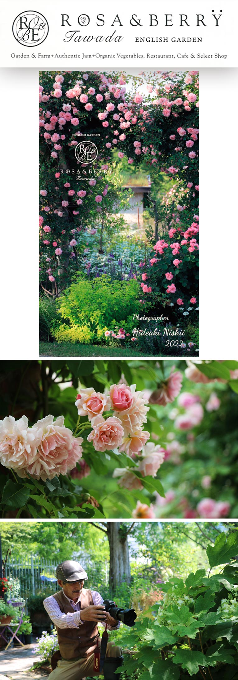 2022年7月18日～9月4日西居秀明写真展『ローザンベリーと薔薇』ROSE & BERRY Tawada ローザンベリー多和田