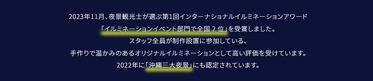 2024年10月25日～2025年5月25日 日本最高レベルの輝きを沖縄で『南国イルミネーション2024-2025』美らヤシパークオキナワ・東南植物楽園