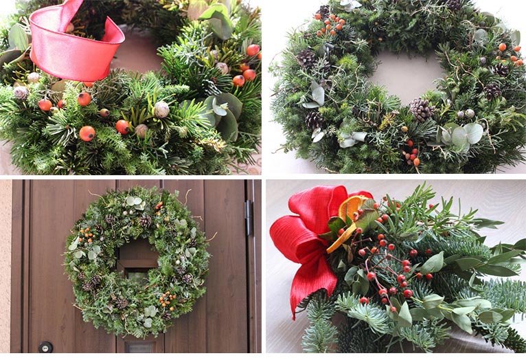 2024年12月13日　Christmas wreath-making Workshop in Tokyo 2024　講師：makiko design studio TOKYO代表 佐藤真紀子