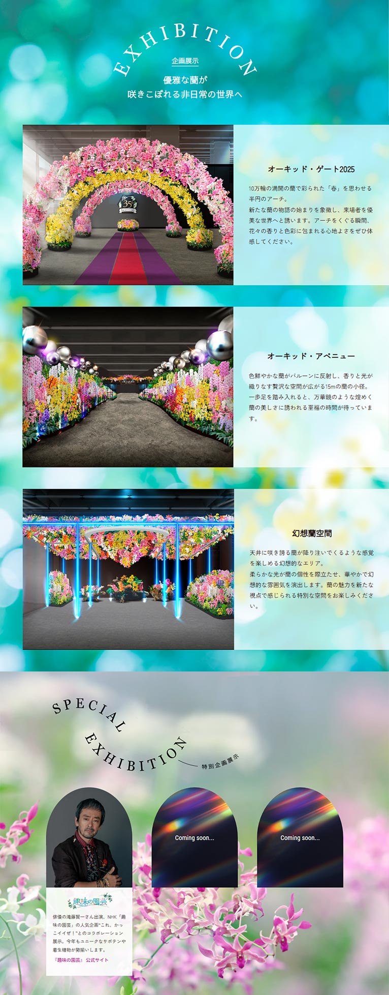 2025年2月5～12日『世界らん展2025-花と緑の祭典-』東京ドームシティ プリズムホール