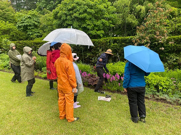 2025年5月31日 JGN 庭の実践講座『恵泉蓼科ガーデンに学ぶ』 ～新緑の庭で作業体験～ 講師：JGN創立メンバー・恵泉蓼科ガーデン ガーデン長 小澤 文子氏を終えて　ガーデン管理作業の詳しい説明とデモンストレーション