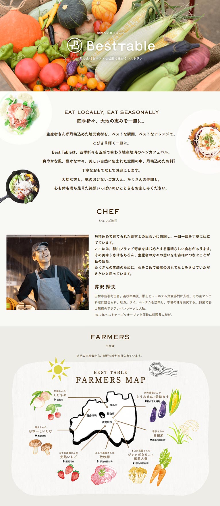 2025年6月14日JGNナーセリーツアー『はるはなファーム見学とベジカフェランチ』JR郡山駅発着のバスツアー　Best Tableのご紹介