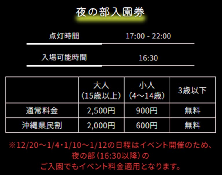 2024年10月25日～2025年5月25日　日本最高レベルの輝きを沖縄で『南国イルミネーション2025-2026』美らヤシパークオキナワ・東南植物楽園