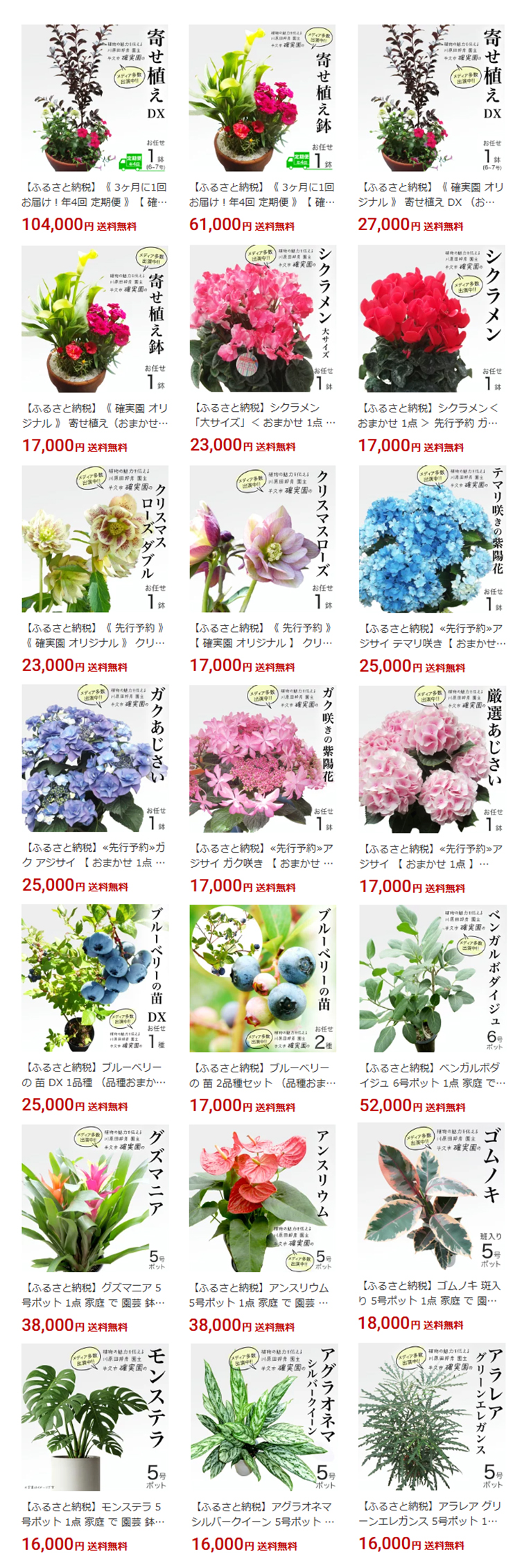 【ふるさと納税情報】確実園園芸場 (茨城県 牛久市)