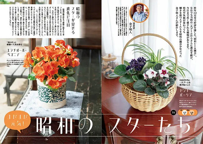 NHK趣味の園芸2026.5月号【TV】まだまだ元気！ 昭和のスターたちJGN創立メンバー 園芸研究家 金子 明人氏