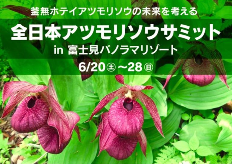 2026年6月20～28日『全日本アツモリソウサミット』富士見パノラマリゾート　日本植物画家協会の植物画も展示されます！