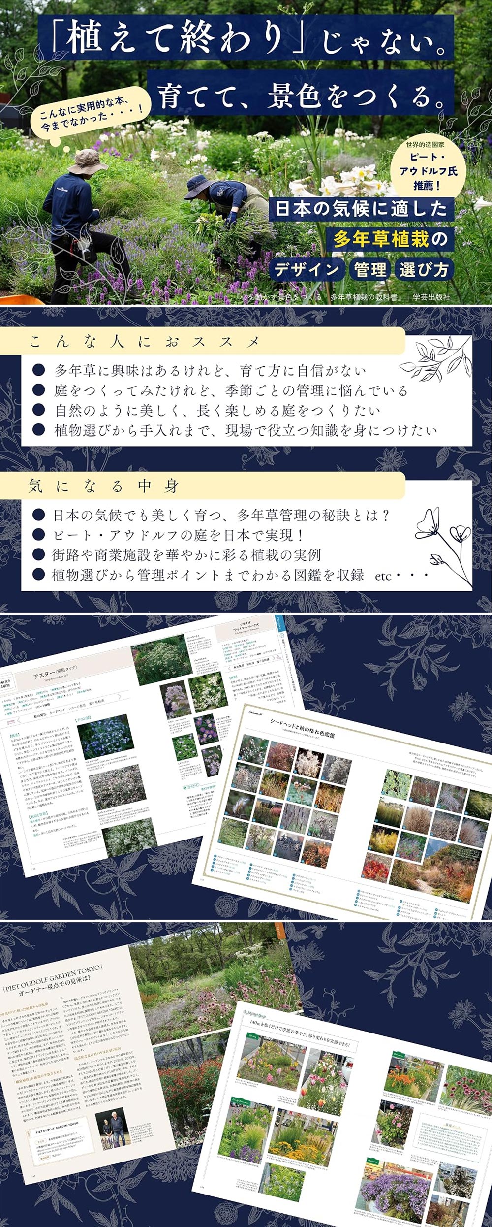 『心を動かす景色をつくる　多年草植栽の教科書』共著：永村 裕子・鈴木 学・月ケ洞 利彦
