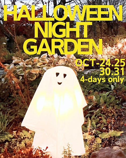 2026年10月3～31日『十勝ヒルズのハロウィンガーデン 2026』ハロウィンナイト<（16:00〜19:00 / 最終入場18:30）［DAY1］10月24日(土)［DAY2］10月25日(日)［DAY3］10月30日(金)［DAY4］10月31日(土)